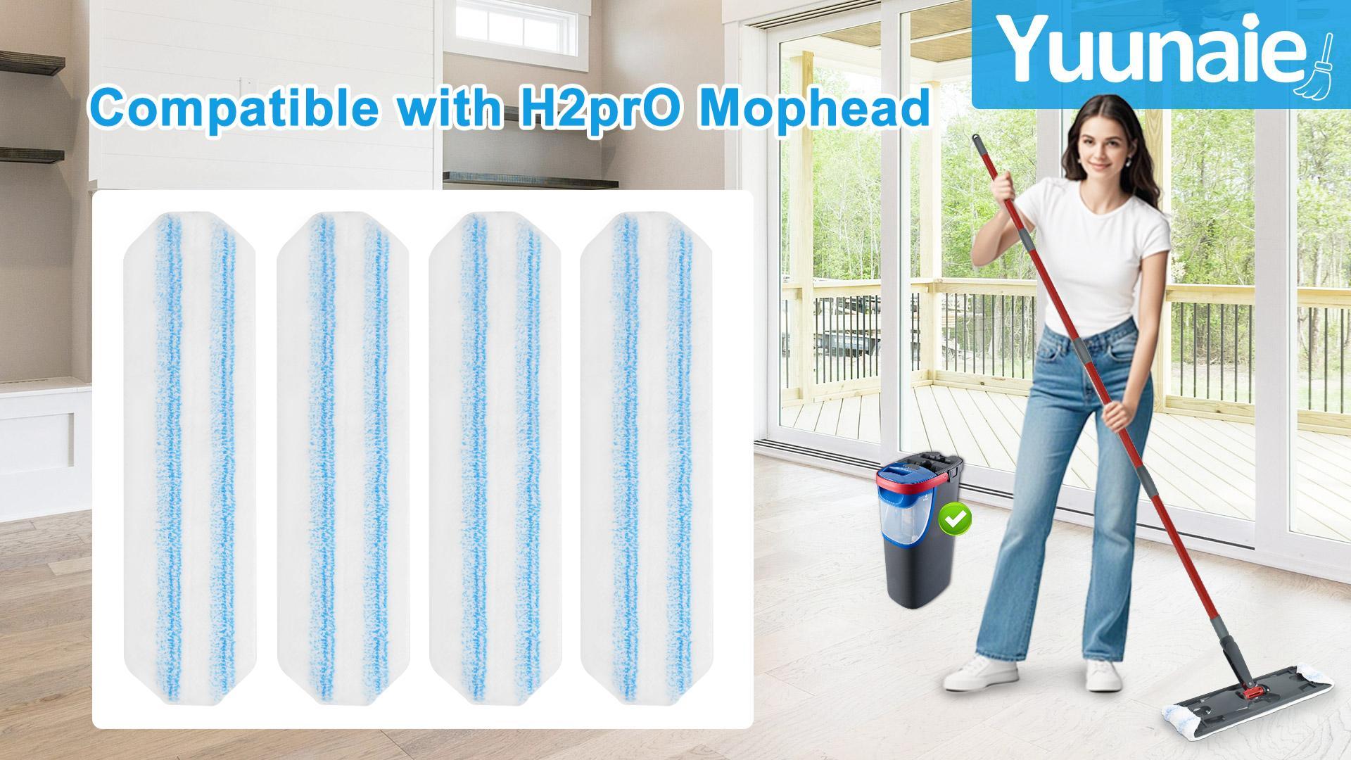 Amazon.com: Mop Replacement Pads for Ocedar H2prO Flat Mop, 4 Pack